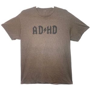Distressed funny “ADHD” Classic Rock Tee
